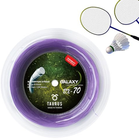 Corde de badminton, long fil de rechange pour raquette de badminton, fil de rechange hautement élastique de 200 m pour les amateurs de professionnels