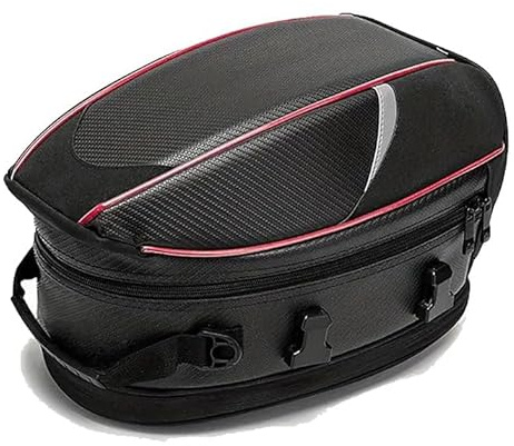 FXDSCA Motorrad Satteltasche für Triumph Trident 660 2021-2024, wasserdichte Motorrad Hecktasche Große Kapazität Erweiterbar Motorrad Tasche Motorrad Gepäcktasche,A Red