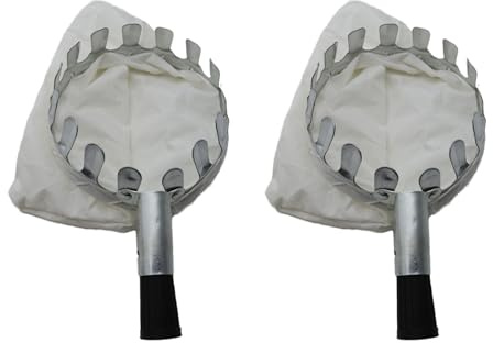 MCAOAL Recogedor de frutas de larga duración, cesta ancha de 16 cm y bolsa de recogida de tela suave para cosechar uvas de frutas sin esfuerzo de alto alcance