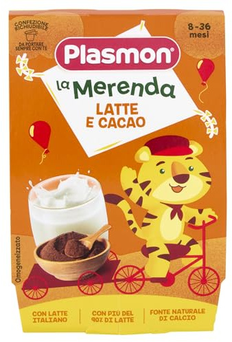 Plasmon Merenda Latte al Cacao 2x120g (12 Confezioni)
