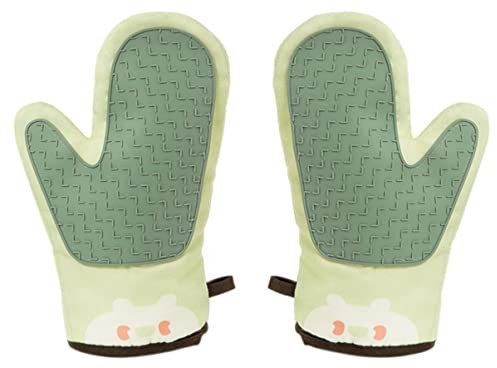 Mobestech 2pezzi Guanti Da Forno Da Guanti Antiscivolo Per Cucinare e Grigliare e Impermeabili Accessorio Indispensabile Per Cucina e Barbecue