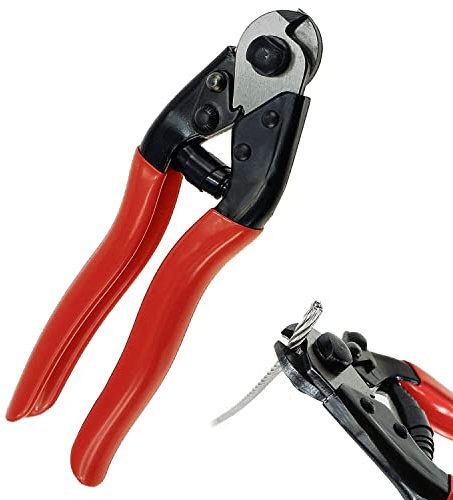 Guanlotion Cable Cutter Wire Cutter Heavy Duty up to 5/32 Stainless Steel Aircraft Wire rope for Decking Railing Fencing Bike Bicycle Brake Cutter DIY projects