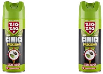 ZIG - ZAG Precision, Insetticida spray inodore, Ideale contro le cimici e i loro nidi, Efficacia fino a 2.5 m, Presidio Medico Chirurgico, 300 ml, 621 (Confezione da 2)