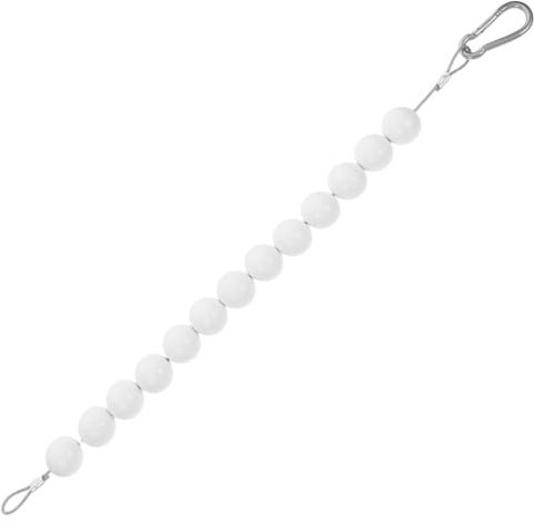 Accessoires pour Mâts De Drapeau Chaîne Perlée Support De Fixation pour Drapeau Support De Corde pour Mât De Drapeau pour Drisse Interne/Externe