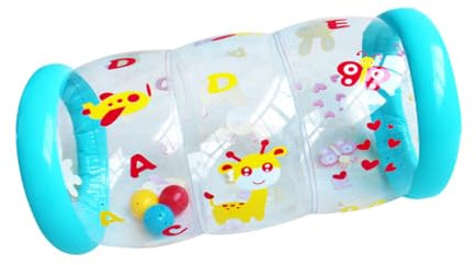 KOMBIUDA 2 Piezas Rodillo para hinchables Infantiles Juguetes Jugar pequeño Pelota Colorido Juguete para Gatear Colorido Juguete de bebé gateando de polivinilo