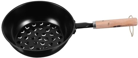 SUPVOX Charcoal Starter Pan with Ergonomic Handle Lightweight and Portable Camping Burner Pot for Quick Lighting for Outdoor BBQ and Grilling Adventures