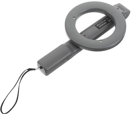 Hohopeti Detector de Metales Portátil Manual de Alta Sensibilidad con Escaneo 360° Alarma Sonora y Luz LED Diseño Ligero y Ergonómico para Detección en Playas Seguridad y Exploración