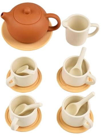 Juego De Té Para Niños Juego De Disfraces Y Vestimenta | Set de Tazas de Té de Silicona Para Niños Y Niñas En De Juego Cumpleaños Vacaciones Sala De Juego Guardería Hogar
