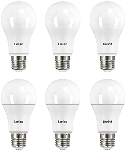 Linkind Lampadina LED E27, 13,5 W(Equivalenti a 100W), Lampadine A60 Edison 1521 Lumen, Luce Bianca Calda 2700k, Angolo del Fascio di 220 Gradi, Non Dimmerabile, Pacco da 6