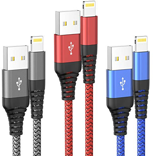 iPhone Charger 3M, 3Pack 10FT Lightning Cable Long iPhone Charger Cable | Fast Charge USB Charging Cable Compatible with iPhone 14 13 12 11 Pro Max XR XS X 8 7 6 5 SE