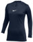 Nike Damen W Nk Df Park 1stlyr JSY Ls T-Shirt, Midnight Navy/White, L EU