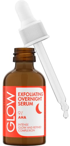 Catrice Glow Exfoliating Overnight Serum, Gesichtsserum, Transparent, glättend, pflegend, porenverfeinernd, für unreine Haut, vegan, ölfrei, ohne Parfüm, ohne Alkohol, 1er Pack (30ml)