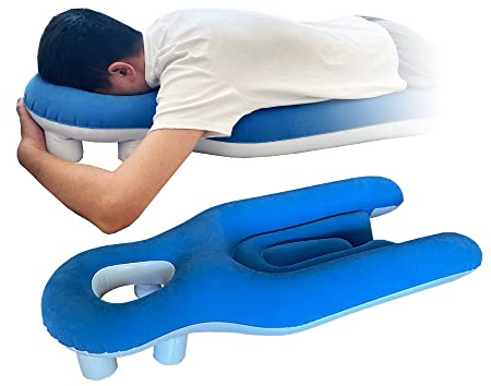 ZNALDP Almohada Facial para después de la cirugía Ocular, Almohada de Dona para Dormir en el estómago, desprendimiento de Retina, Equipo de recuperación de vitrectomía, Soporte Facial, Almohada fácil