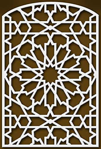 Andaluciart | Celosía PVC Decorativas 100 x 150 cm | Celosías PVC Decorativas | Vallas Separadores Restaurantes | Vallas Jardín Exterior | Cerramiento Jardín Decorativo