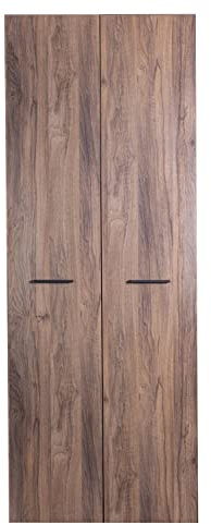 Composad | Coppia di Ante della Linea Davinci Brera, (LxAxP) 74,90x209,60x1,60 cm, Colore Noce Brera, Made in Italy