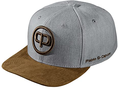 Pablo & Capone Snapback Cap - Grey & Suede