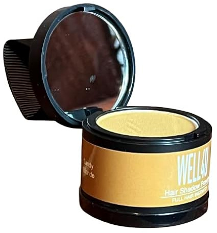 WELL4U - Haar Ansatz Puder - Make-up für Ihre Kopfhaut in 13 Farben - wasserfestes Ansatzpuder für Frau und Mann - gezielter als Kaschierspray, Kaschierstift oder div. Concealer - Hair Line Powder