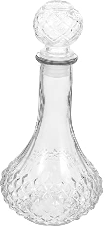 Anneome Thickened Glass Wine Bottle 500ml Creative Whiskey Decanter Multifunctional Decorative Liquor Bottle for Home Bar and Hotel