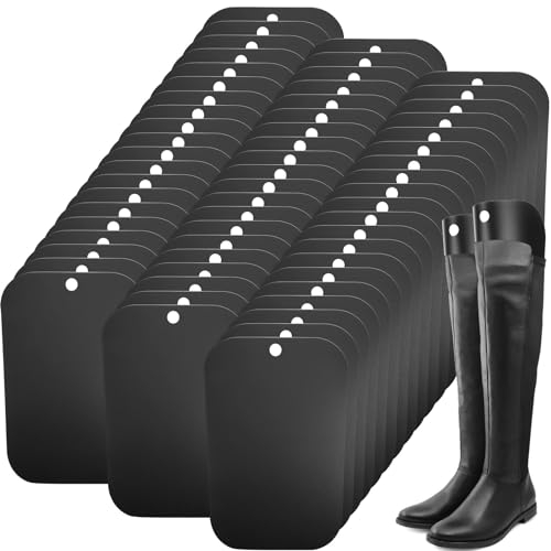 FoldTier 60 Stück (30 Paar) schwarze Stiefelform-Einsätze, Stiefeleinsätze, hohe Stiefeleinsätze, Formhalter für Damen, Schwarz, 16 Inch