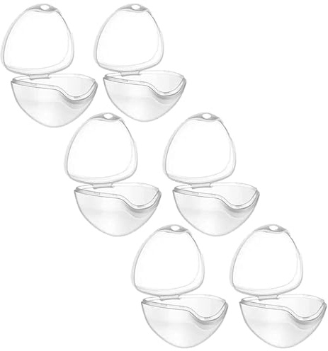 Gruvox 6 Pack Baby Pacifier Cases - Clear - for Travel and Home
