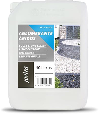 JOVIRA PINTURAS Legante di Ghiaia 10 Litri | resina per compattazione e Fissaggio di aggregati (10 Litri). B-03
