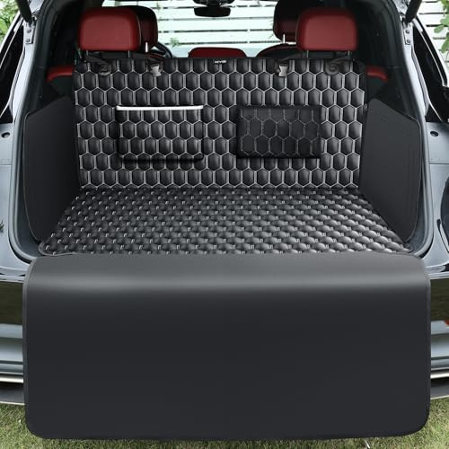 KYG Protector Maletero Coche Perro XXXL Antideslizante Impermeable con Protección Lateral Cubre Maletero Coche Resistente a la Suciedad Fácil de Limpiar Protector Maletero Camión, SUV, 195 x 105 cm