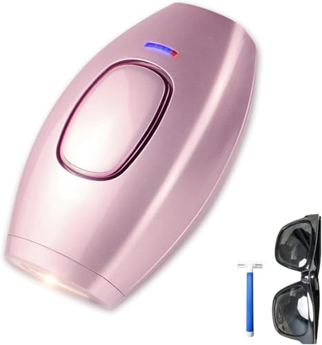 IPL Hair Removal Device, IPL Hair Removal System, Permanent Hair Remover with 5 Energy Levels, Painless Hair Removal for Women and Men, Hair Remover for Facial, Legs, Arms, Body (Pink)