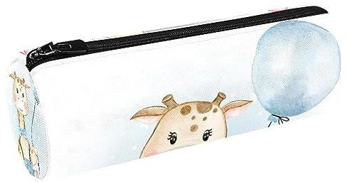 ATOurDealss Giraffe Balloon Pencil Case Pen Holder Storage Bag with Zipper Closure