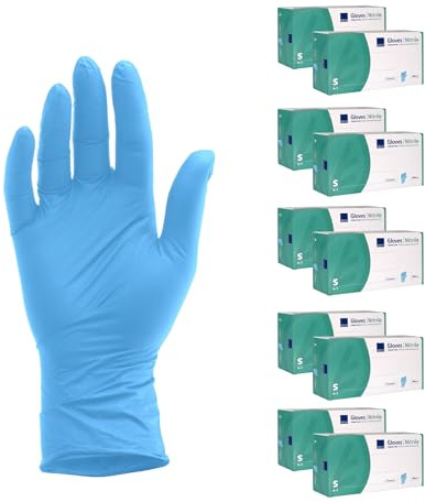 ABENA Nitrilhandschuhe Blau, S 2000 Stück | Einmalhandschuhe, Puderfrei, Latexfrei, In S, M, L & XL verfügbar