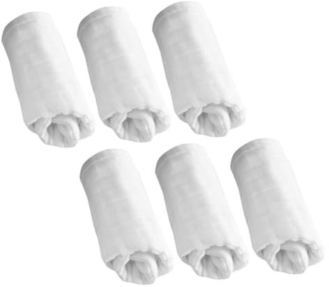 GARVALON Kinderzimmerdecken 6 Stück Babywaschlappen Musselin-spucktücher Für Neugeborene Jungen Und Mädchen Wiederverwendbare Waschbare Baumwollwindeln