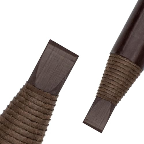 2 Stück Wasserdichte Augenbrauen-Zeichenstifte – Peel-Off Tattoo Stift für Augenbrauenformung und Hairstroke-Look (2PCS Brown)