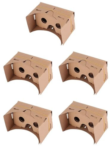 rieder 5Conjunto Tablero Duro de 6 Pulgadas DIY 3D VR Gafas de Realidad Virtual para CartóN