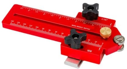 Vocdikficy Guide de Gabarit de Scie Sauteuse à Déchirure Fine Étendue de 140 mm pour des Coupes Répétées de Bandes Étroites, Fonctionne avec une Scie à Table, une Toupie, une Scie à