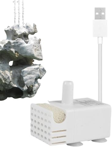 Pompa per Fontana Gatti - Pompa Sommersibile Silenziosa - Circolazione Acqua Silenzioso per Vasche Pesci Fontane Bevande Animali