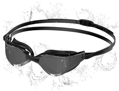Seaflar Occhialini Nuoto Polarizzati Anti-Appannamento Protezione UV400, Cinturino Regolabile in Silicone - Professionale per Adulti & Adolescenti, Sport Acquatici Uomini Donne