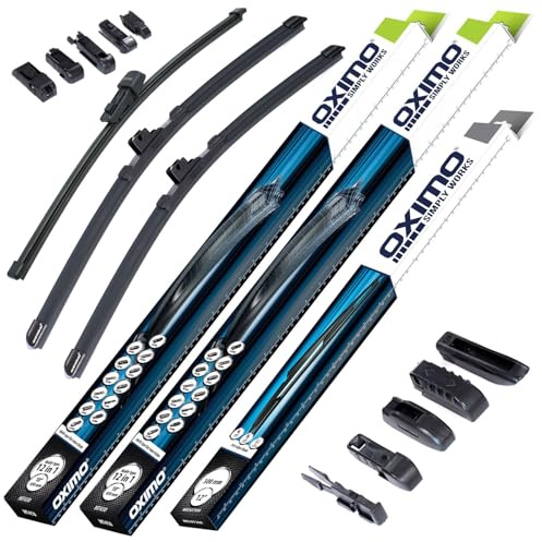 OXIMO Scheibenwischer für VW Golf 7 VII Kombi 2013-2022 | Front und Heckscheibenwischer, 3er Set Wischerblätter - links 650 mm, rechts 450 mm, hinten 300 mm