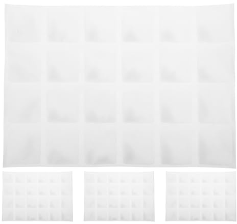 Cabilock 4pcs Food Cooling Packs 24-Grid Gel Ice Packs 28x39cm Reusable Cold for Food Shipping Lunch Boxes and Travel Cooler Accessories
