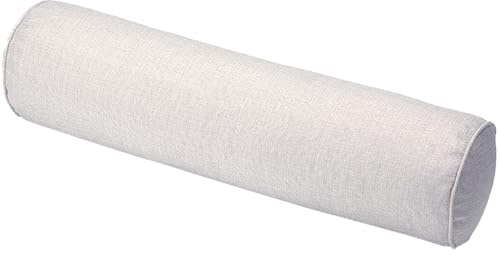 JORTUIO Nackenrolle mit Bezug Rollenkissen lang 15x40/15x60/20x80/20x100cm Weichem Zylindrisches Nackenkissen Multifunktional Stützkissen,für Betten und Sofas Yoga(Beige,15x80cm)