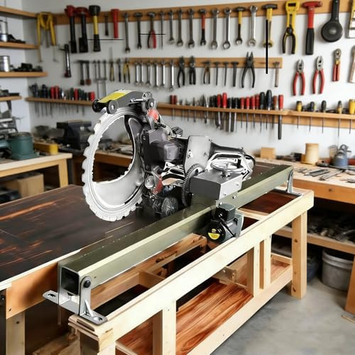 Führungsschiene 2,5 m für Handkreissäge mit 150W Kupfermotor, Fernbedienung für Vor-/Rücklauf, Aluminium-Linearschiene, Linearführung für Wand- und Fensterausschnitte-Kreissäge nicht enthalten