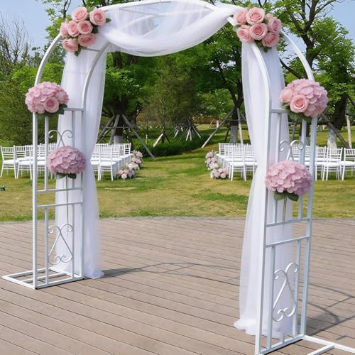 Poxvythb Arco De Jardín Arco de Rosas Trepadoras, Decoracion Jardin Arco de Metal para Plantas Trepadoras pérgola de jardín para Interiores y Exteriores -140x40x230cm