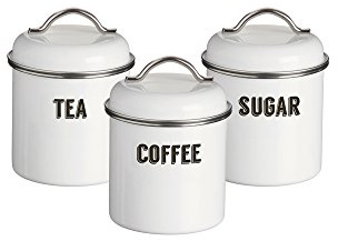 Typhoon Cream Retro Kitchen Canisters - Set of 3