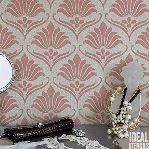 Art Déco Blumenmuster Stil Schablone Heim Wand Dekorieren Kunst & Basteln Schablone Farbe Wände Stoffe & Möbel 190 Mylar wiederverwendbar Schablone