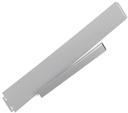 IRKA 491-003 - Rasenkante schmal - 100 x 0,06 cm Alu-Zink - Werkzeugfreies klick-Fix-System - Höhe 14 cm - 10 Stück