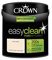 2.5L CROWN Easy Clean MATT Emulsion Multi Surface Paint That can be Used on Walls, Ceilings, Wood and Metal. Stain & Scrub Resistant Formula – Ivory Cream