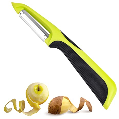 Potato Peeler Stainless Steel Rotary Peeler for Kitchen Vegetable Fruit Peeler Suitable for Vegetable Fruits (Green)