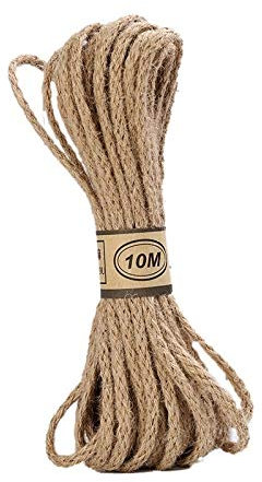 YGLONG Jute 2 stücke 10 Meter Seil Natur Jute 6mm breite Vintage handgewebe hanf Seil DIY Foto wanddekoration Geschenk verpackung Party liefert Hanfseil 10mm