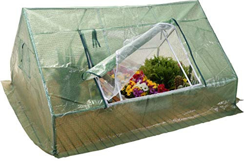 Gewächshaus, 1,8 m, 93 cm hoch, 133 cm breit, Frühbeet für Pflanzen und Gemüse