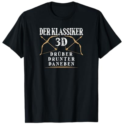 Pfeil und Bogen Bogenschießen 3d Bogenschütze T-Shirt