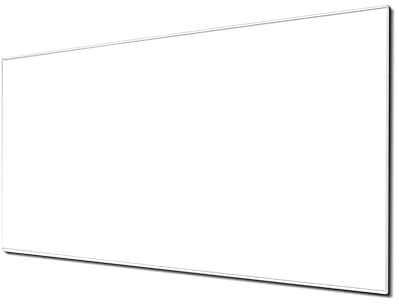 banjado Glas Magnettafel (110 x 55cm) - Magnetwand Glas - Magnetpinnwand als Memoboard - Pinnwand Magnettafel Küche, Büro, Kinderzimmer - weiß