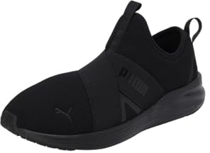 PUMA Women's BETTER FOAM PROWL SLIP-ON Sneaker, Puma Black-Puma Black, 9